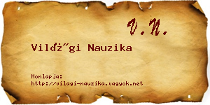 Világi Nauzika névjegykártya